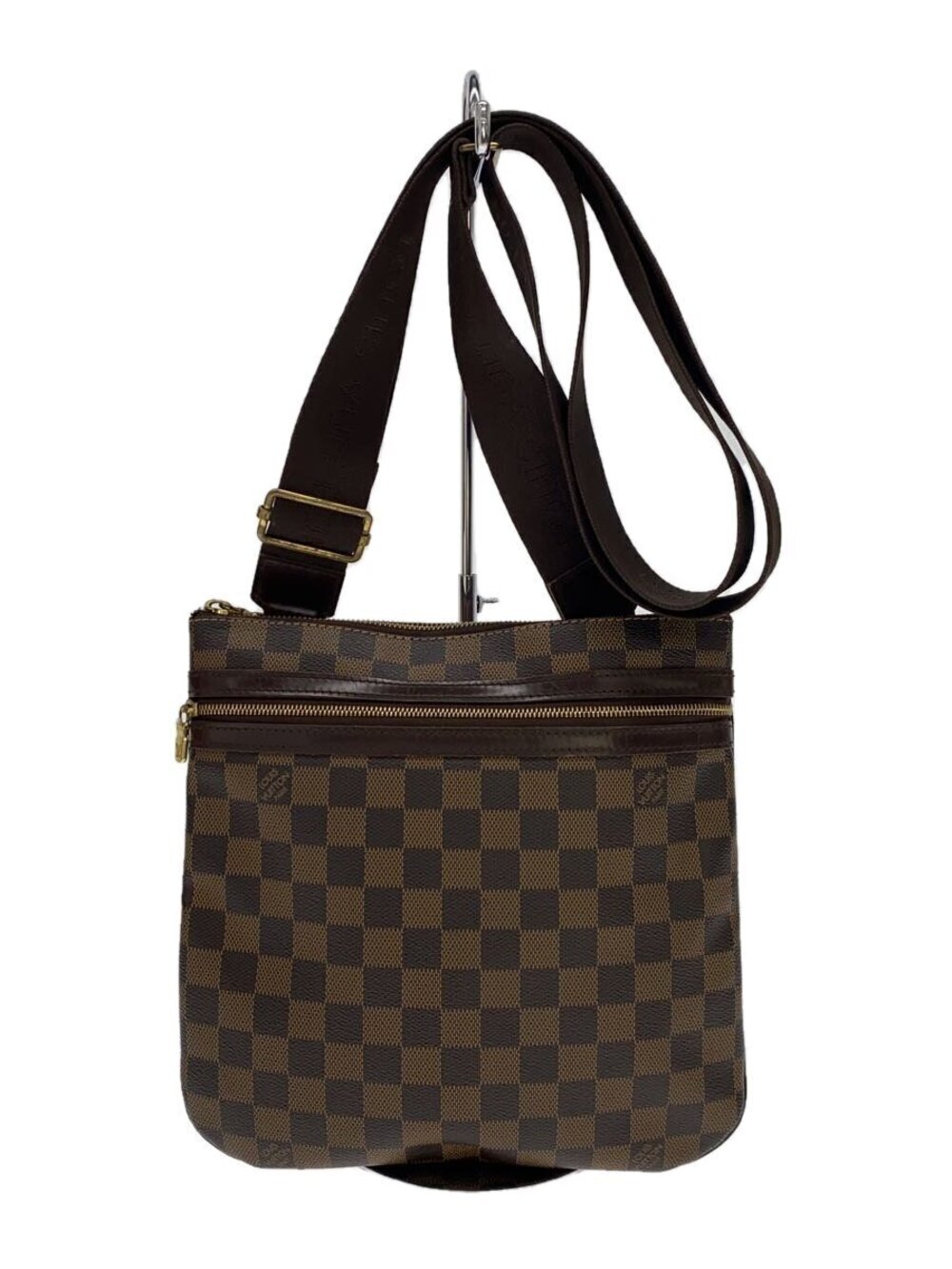 LOUIS VUITTON Pochette Bosphore Damier Ebene Brown
